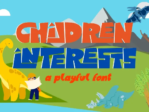 CHILDREN INTERESTS DEMO font