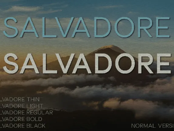 Salvadore font