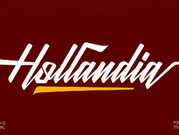 Hollandia font