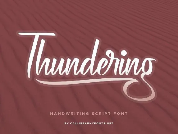 Thundering font