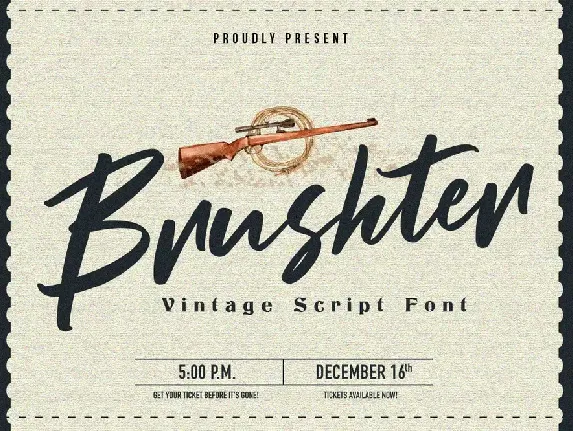 Brushter font