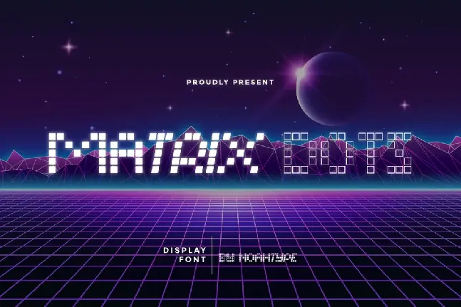 Matrix Dots Demo font