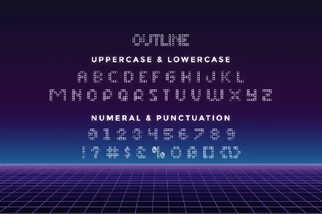 Matrix Dots Demo font