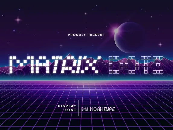 Matrix Dots Demo font