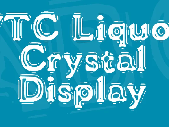 VTC Liquor Crystal Display font