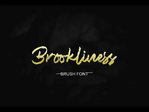 Brookliness Brush font