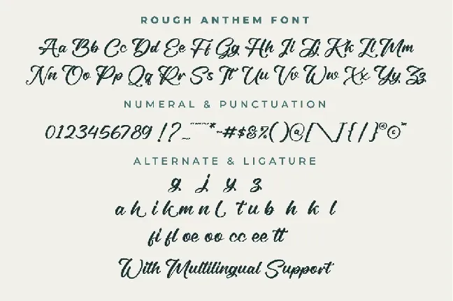 Rough Anthem font