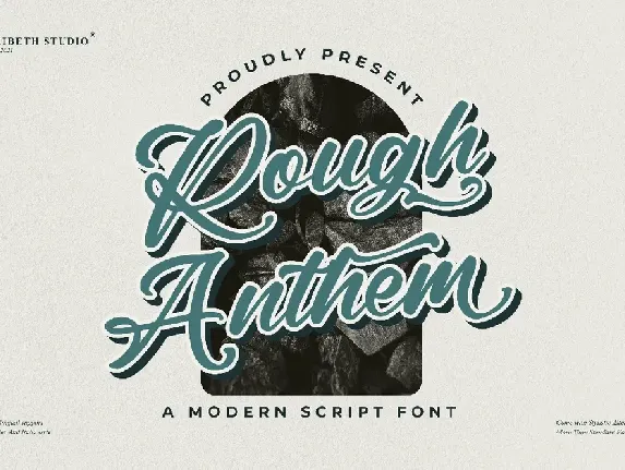 Rough Anthem font