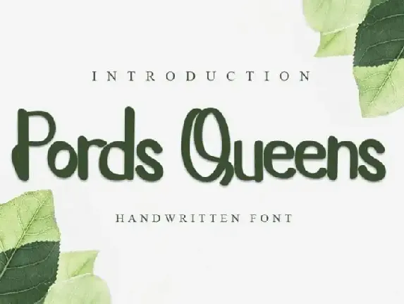 Pords Queens Script font