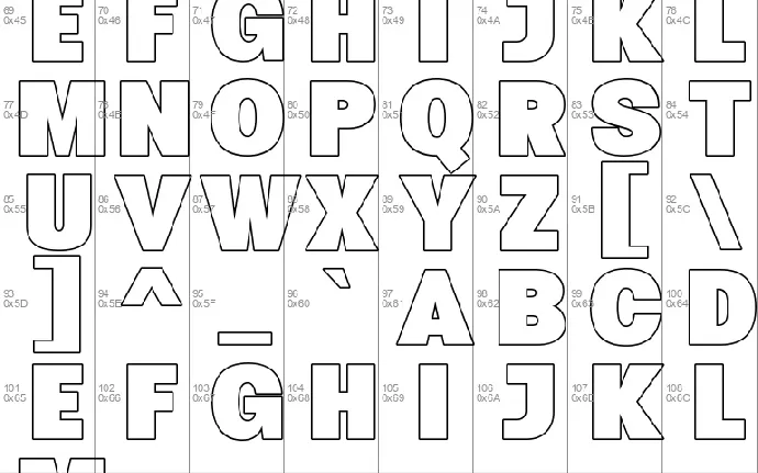 Hexos font