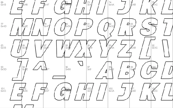 Hexos font