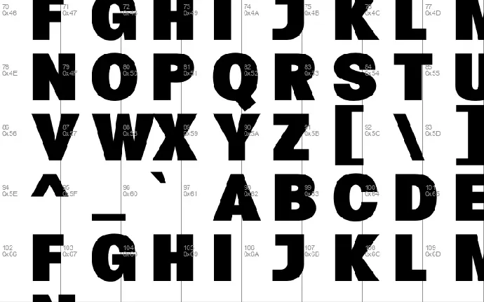 Hexos font