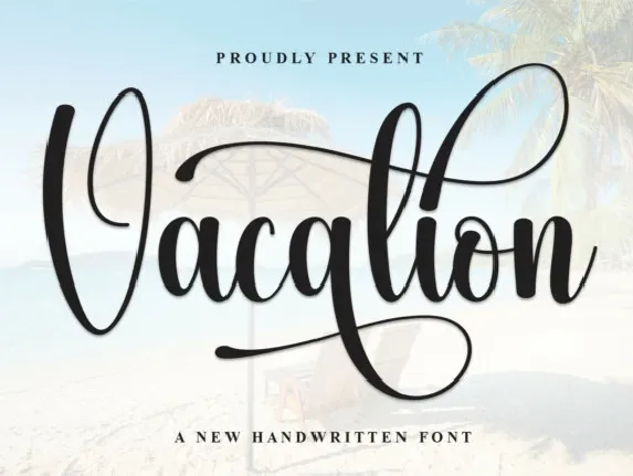 Vacation Script Typeface font