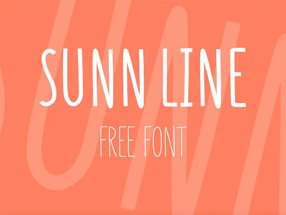 Sunn Line Typeface font