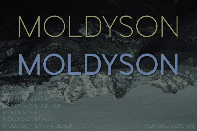 Moldyson font