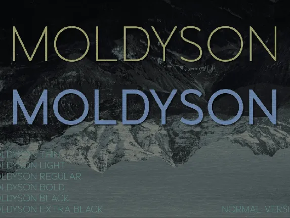 Moldyson font