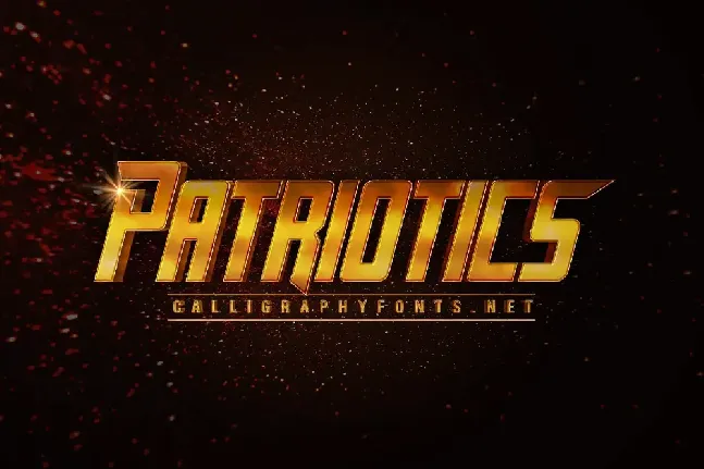 Patriotics Demo font