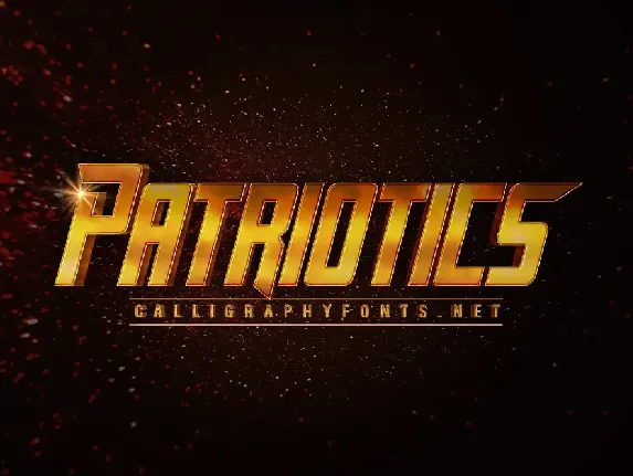 Patriotics Demo font