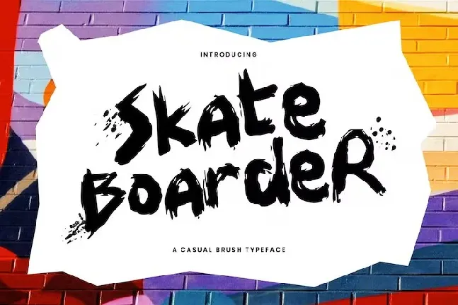 SKATEBOARDER font