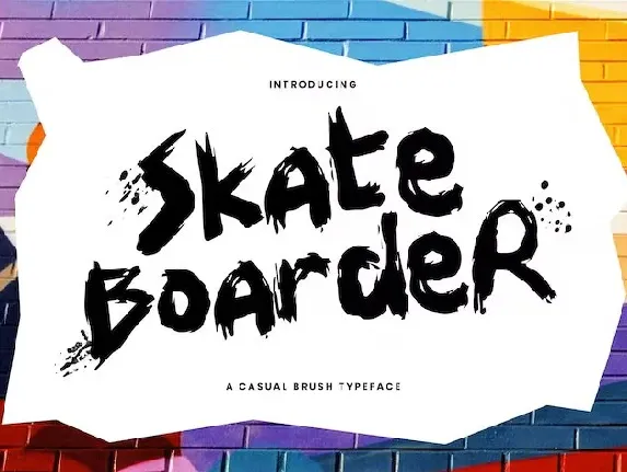 SKATEBOARDER font