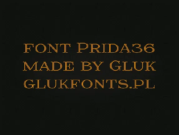 Prida36 font