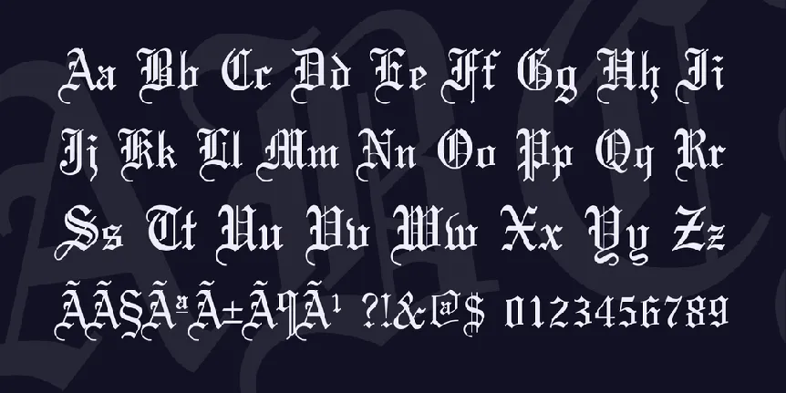 Olde English font