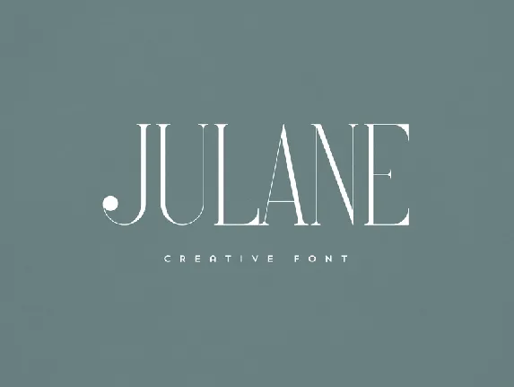 Julane font