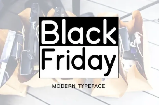 Black Friday Modern Typeface font