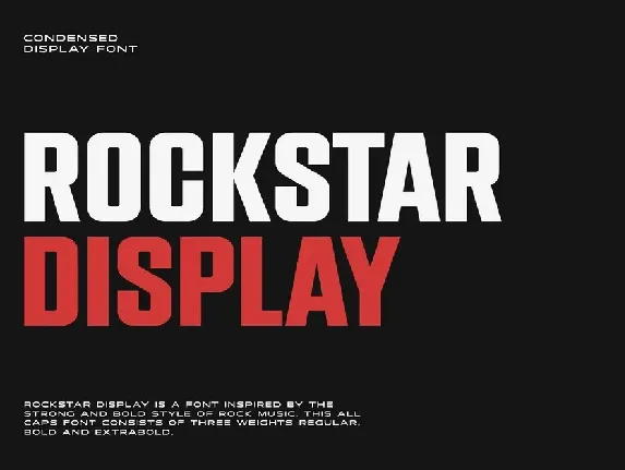 Rockstar Display font