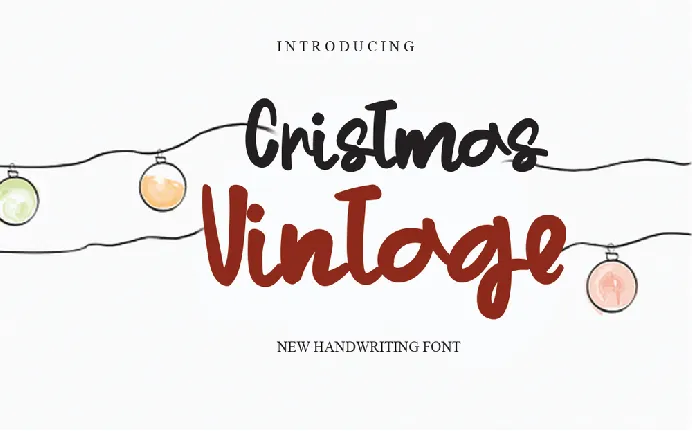 Christmas Vintage font