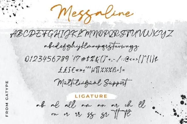 Messaline font