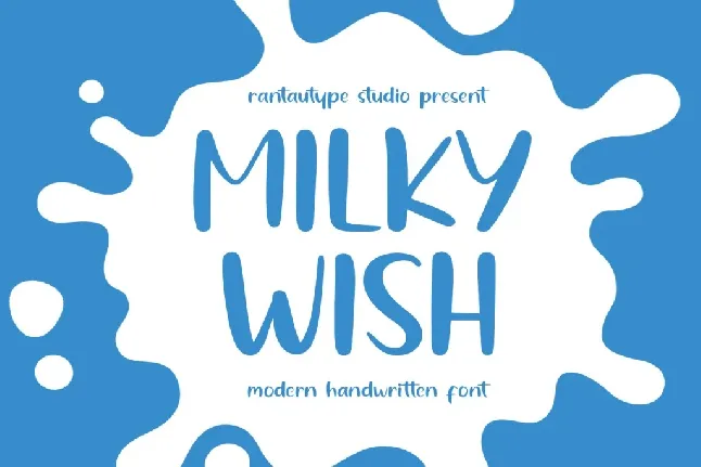 Milky Wish font