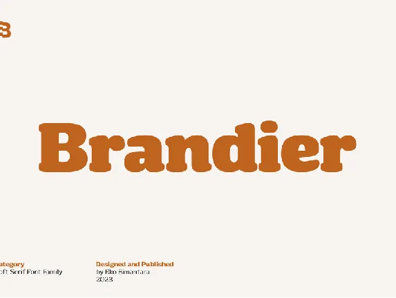 Brandier Trial font