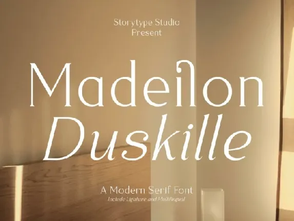 Madeilon Duskille font