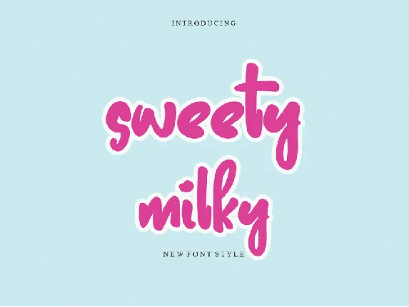 Sweety Milk font