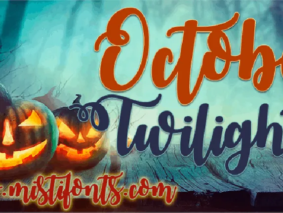 October Twilight font