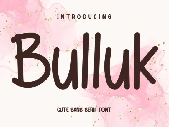 Bulluk Display font