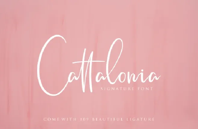 Cattalonia Signature font