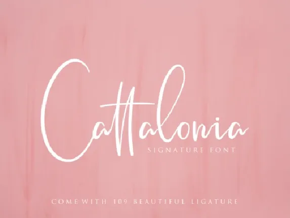 Cattalonia Signature font