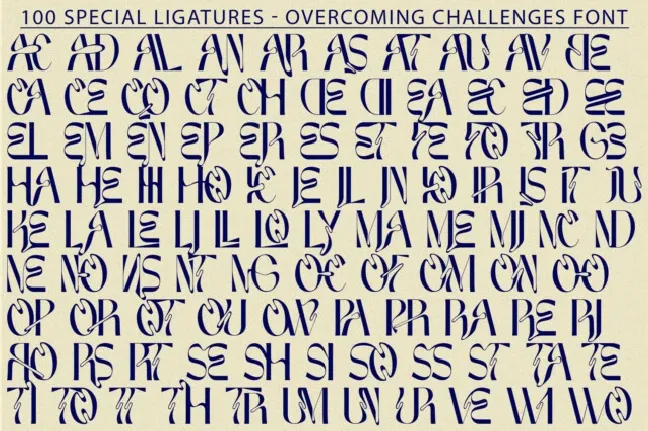 Overcoming Challenges font