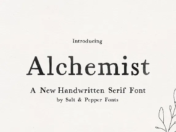 Alchemist font