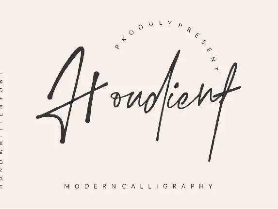 Houdient font