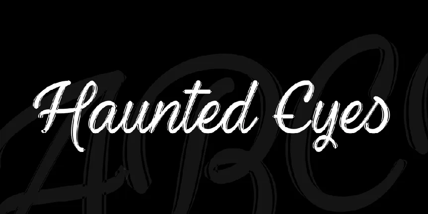 Haunted Eyes font