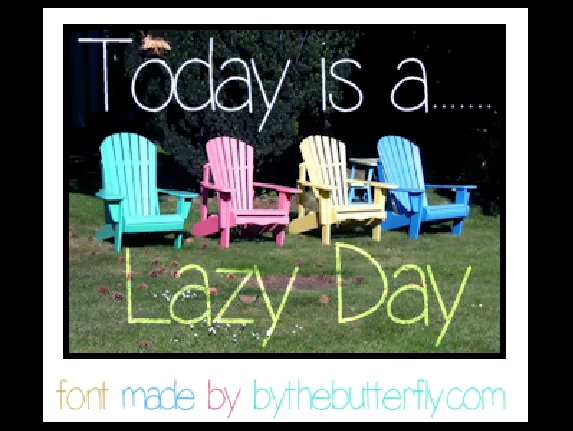 LazyDay font