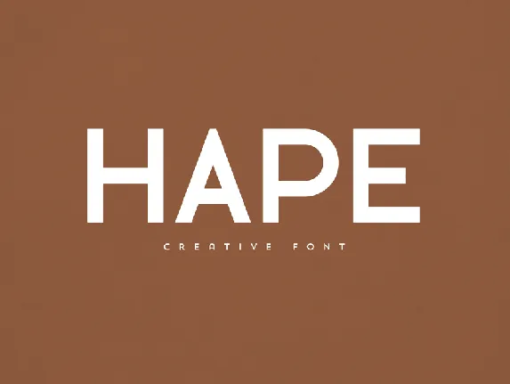 Hape font