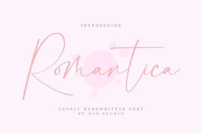 Romantica font