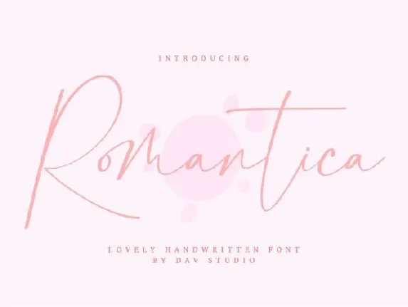 Romantica font