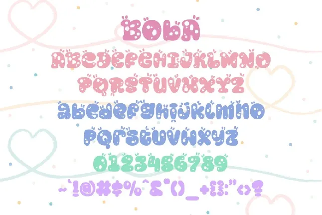 Boba Party font