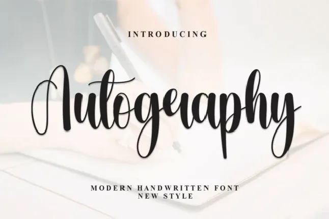 Autography Script Typeface font