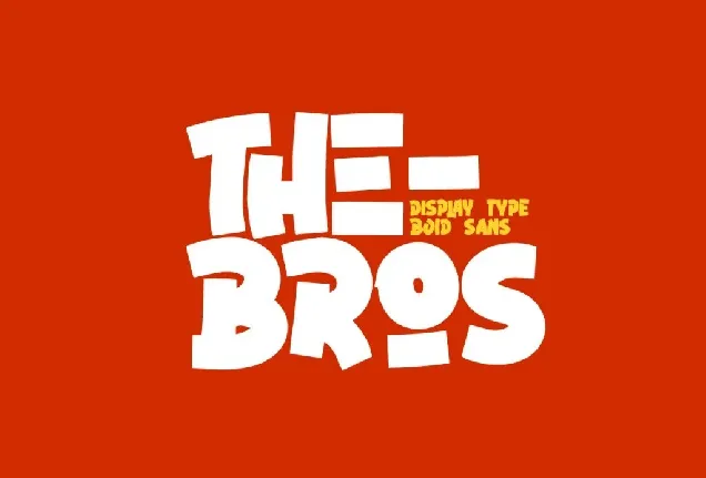 TheBros font